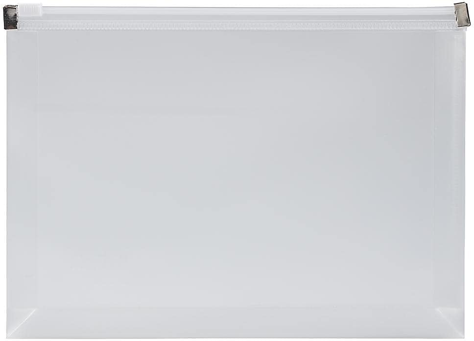 JAM Paper Premium Expanding Wallet with Zipper Closure, Other, Clear, 3/Pack (473Z1clx3)