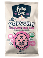 Lesser Evil Snack Organic Himalayan Pink Salt Popcorn, 0.88 oz., 18 Bags/Carton (LSN00141)