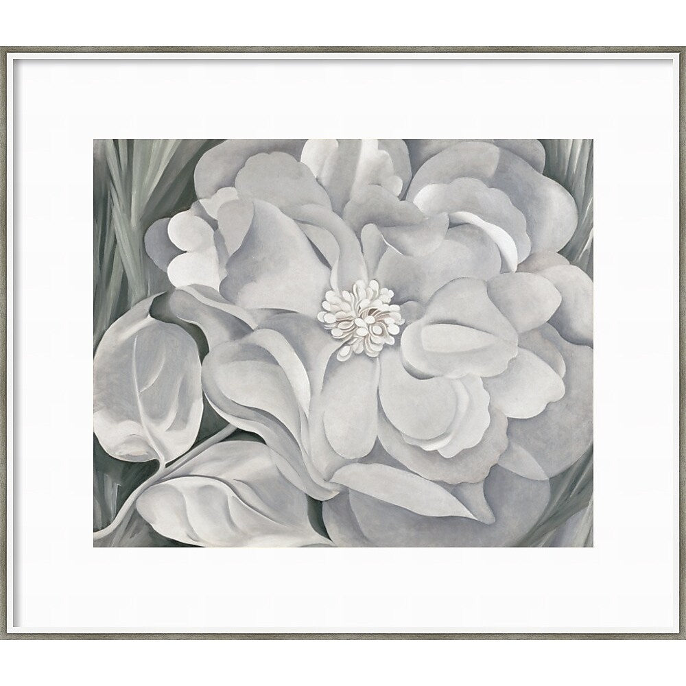 Amanti Art The White Calico Flower 1931 by Georgia O'Keeffe Wood Framed Wall Art Print, 41" x 36" (A42675530275)