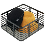 mDesign Steel Organizer, Matte Black (25932)
