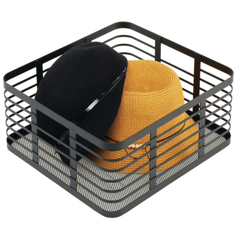 mDesign Steel Organizer, Matte Black (25932)