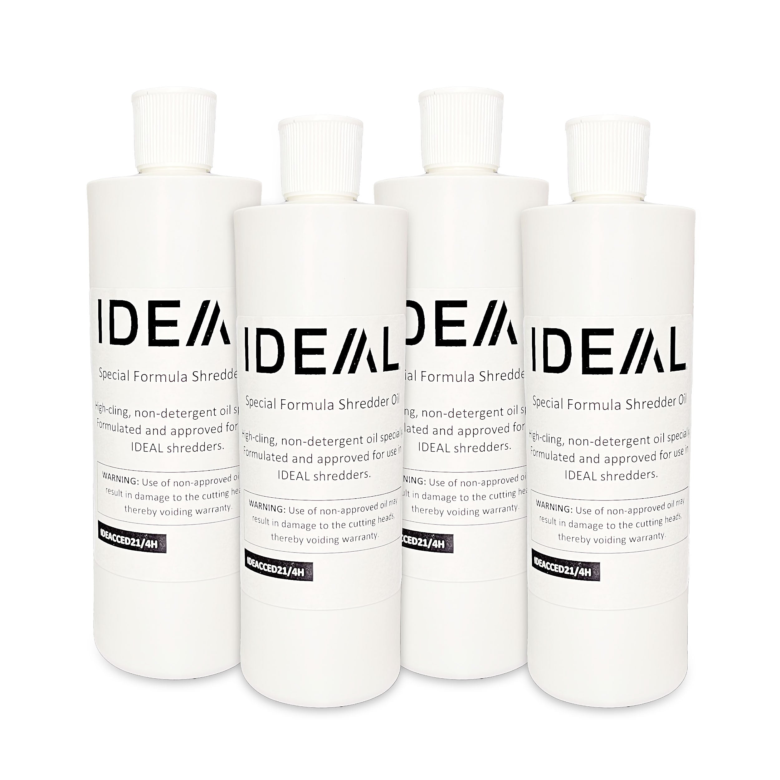 IDEAL Special Lubricating Shredder Oil, 16 oz., 4/Pack (IDEACCED21/4H)