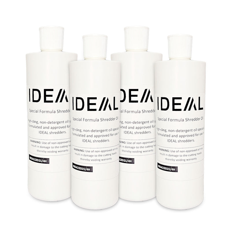 IDEAL Special Lubricating Shredder Oil, 16 oz., 4/Pack (IDEACCED21/4H)
