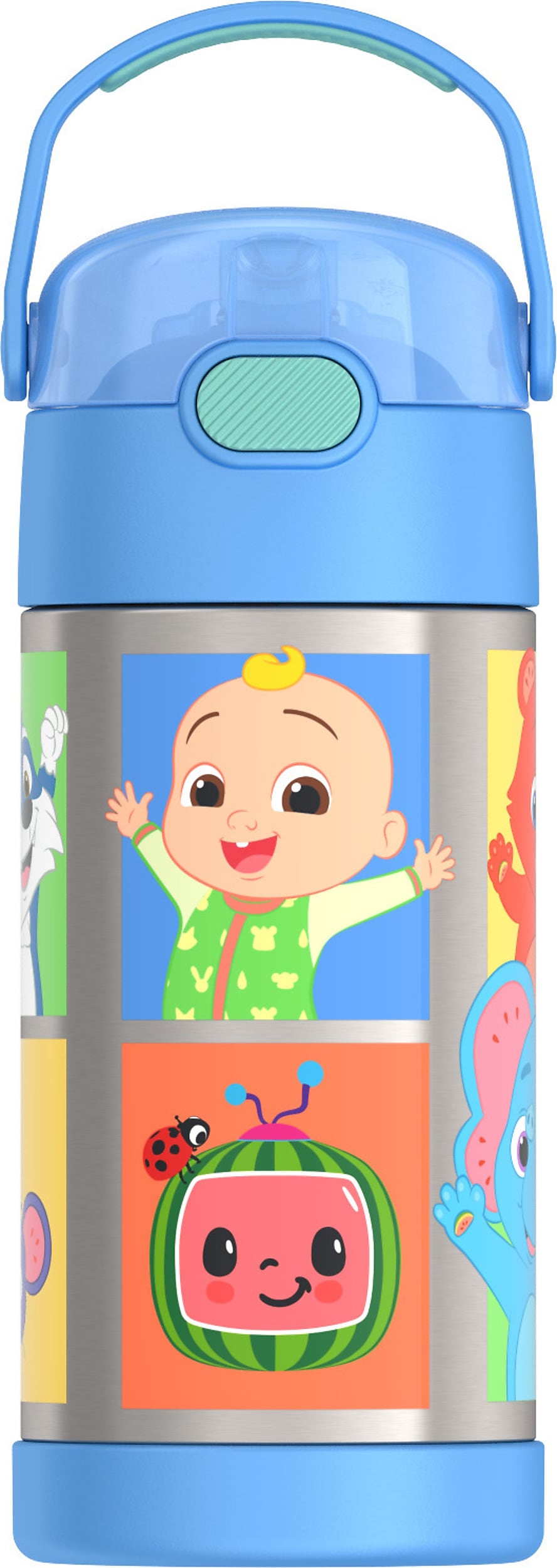 Thermos FUNtainer Cocomelon Stainless Steel Vacuum Insulated Water Bottle, 12 oz. (EAF4104CC6)