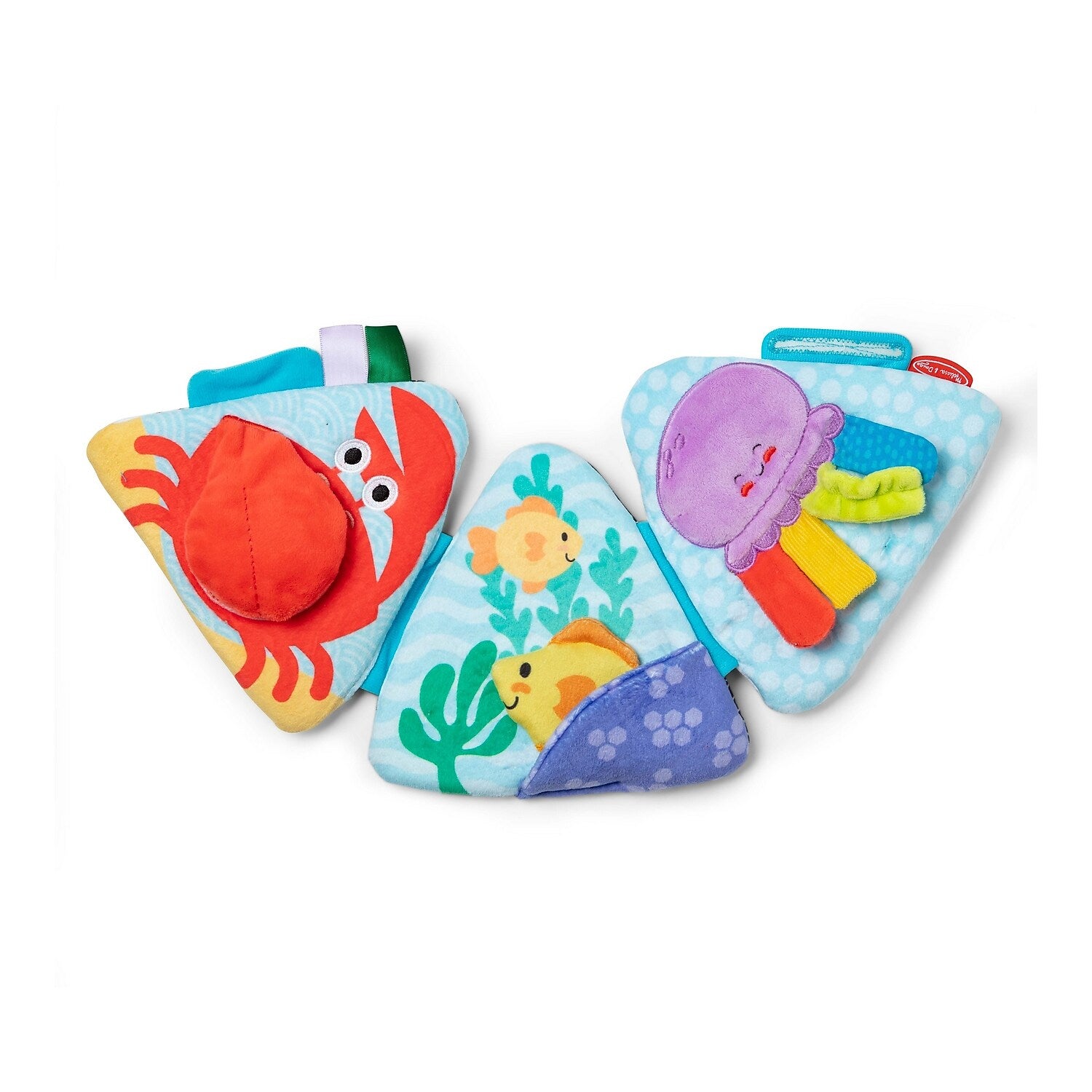 Melissa & Doug Ocean Tummy Time Triangle Baby Toy, 6/Pack (50744)