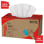 WypAll GeneralClean L10 Fabric Cleaning Wipers, 10.25" x 9", White, 110 Wipers/Box, 18/Carton (01772)