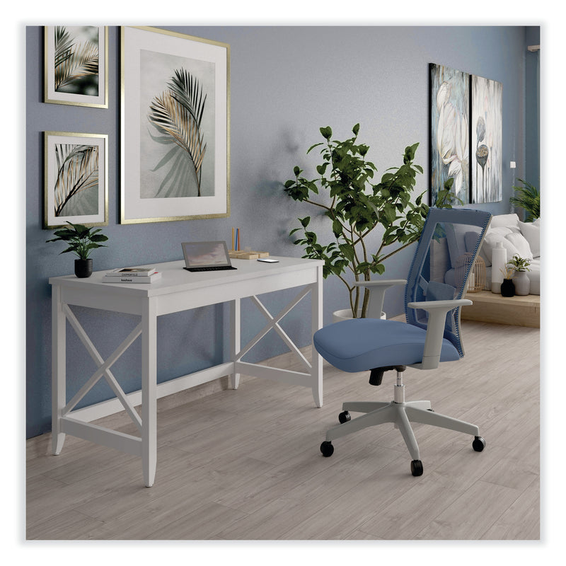 Alera Fixed Arm Fabric Task Chair, Seafoam Blue (ALEWS42B77)