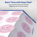 Avery Laser/Inkjet Round Multipurpose Labels, 2" Dia, Matte White, 600 Labels/Box (94501)