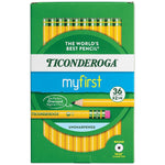 Ticonderoga Wooden Pencil, 0.7mm, #2 Medium Lead, 3 Dozen (DIX33336)