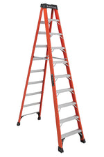 Louisville Ladder 10' Fiberglass Twin Step Ladder, 375 lbs. Capacity (FS1410HD)