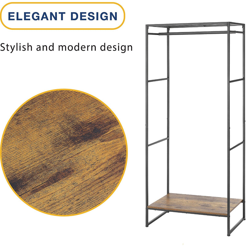 Whitmor 59.72" x 24.8" Garment Rack, Black (6764-11413)