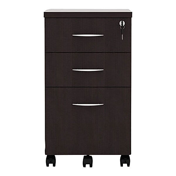 Alera Valencia Mobile Box Pedestal File, 15 7/8" x 20 1/2" x 28 3/8", Espresso