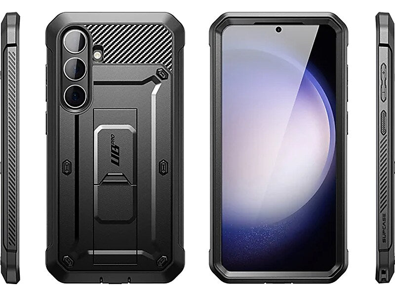 SUPCASE Unicorn Beetle Pro Rugged Case for Samsung Galaxy S24, Shock Absorbing, Black (GS24UBPR2SBK)