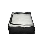 Household Essentials Under bed Storage Bag, Black with Clear PEVA Top (7609-1)
