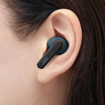 JVC RIPTIDZ True Wireless Earbuds with Charging Case, Bluetooth, Navy (HAA9TA)