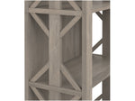 Bush Furniture Homestead 66"H 4-Shelf Bookcase with Adjustable Shelves, Driftwood Gray Laminated Wood (HOB166DG-03)