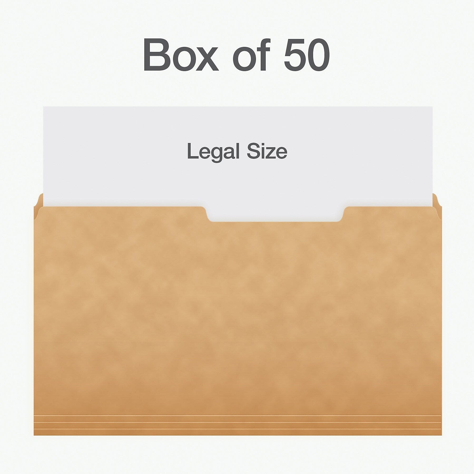 Pendaflex File Folder, 1-Tab, Legal Size, Kraft, 50/Box (1007042)