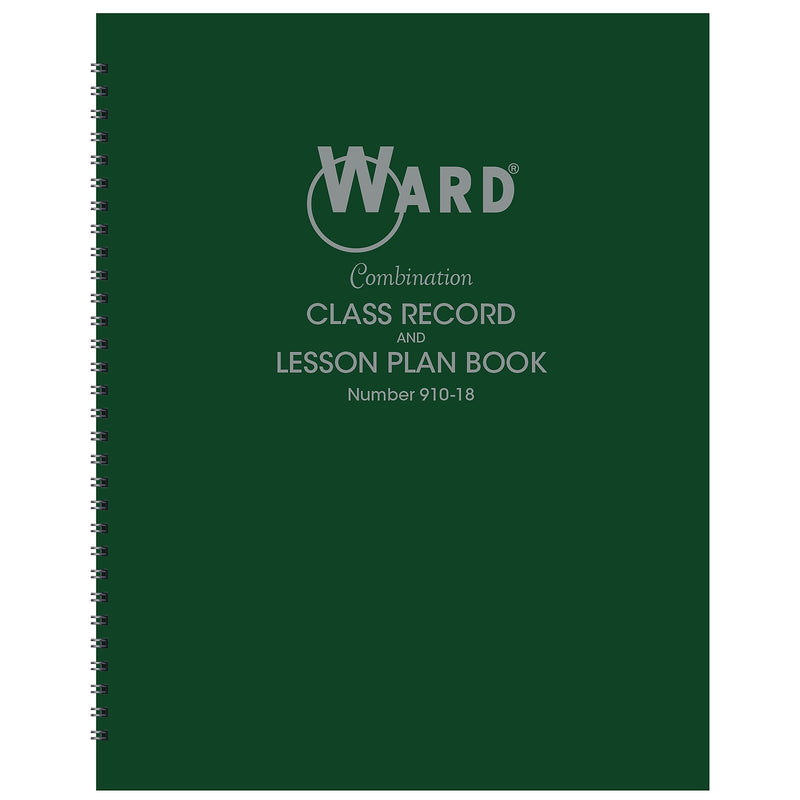 Ward Undated Combination Class Record and Lesson Plan Book, 8.5" x 11", 25/Pack (WRD-910-18-CP)
