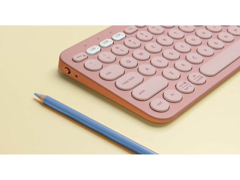Logitech Pebble Keys 2 K380s Wireless Keyboard, Tonal Rose (920-011777)