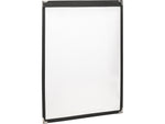 Excello Global Products Menu Holder, 11" x 17", Black/Silver (SPLS-MENU-1117M)