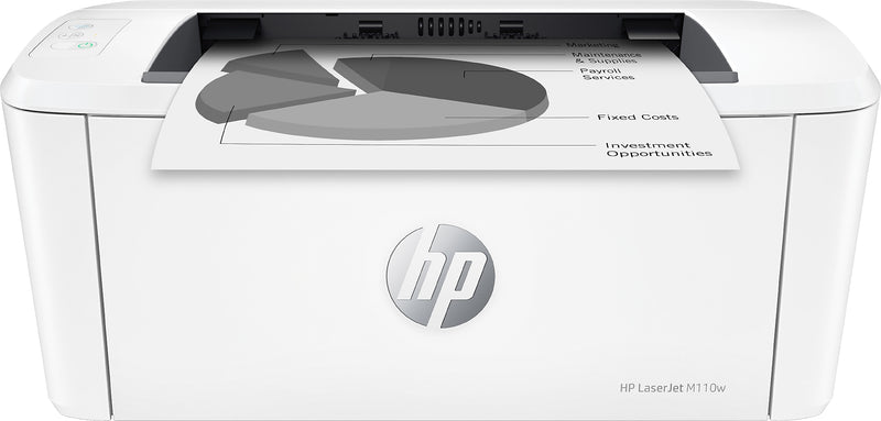 HP LaserJet M110w Wireless Black & White Printer, Print Only, Best for Home Office (7MD66F)