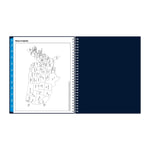 2025-2026 Blue Sky Enterprise 8" x 10" Academic Year Monthly Planner, Plastic Cover, Navy (148674-A26)