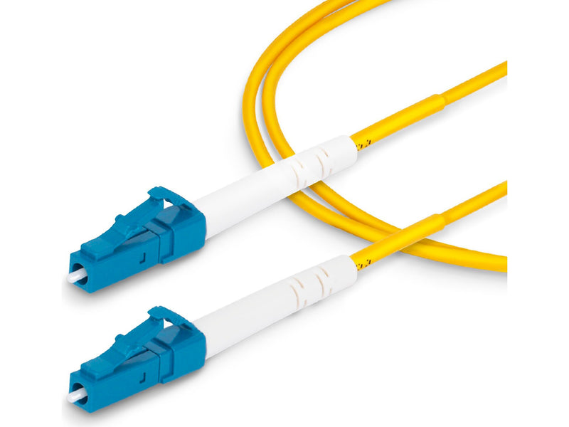 StarTech 5m (16.4ft) LC to LC (UPC) Simplex OS2 Single Mode Fiber Optic Cable, 9/125, Yellow (SPSMLCLC-OS2-5M)