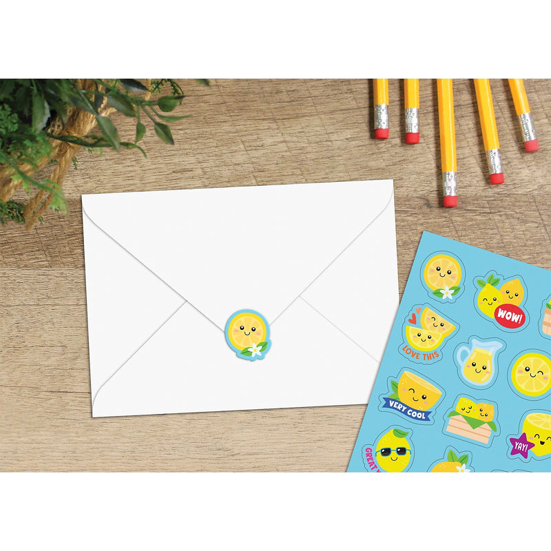 Teacher Created Resources Lemon Smelly Stickers, Multicolored, 120/Pack, 6/Packs/Bundle (TCR9443-6)