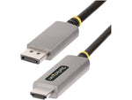 StarTech 6.6' 8K DisplayPort to HDMI Adapter Cable, Male to Male, Space Gray (133DISPLAYPORTHDMI21)