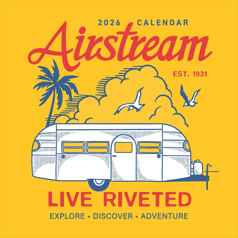 2026 TF Publishing 12" x 17" TF Publishing 12" x 12" Airstream Wall Calendar 26-1142