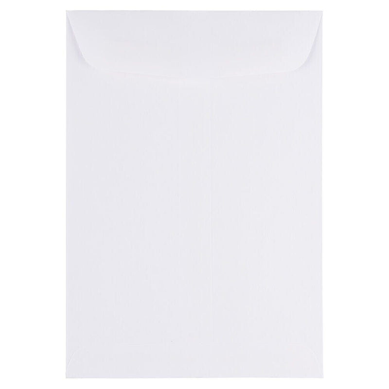 JAM Paper Catalog Envelope 7" x 10" ,White, 100/Pack (1623194d)