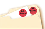Avery Laser/Inkjet Color-Coding Labels, 3/4" Dia, Red, 1,008 Labels/Pack (5466)