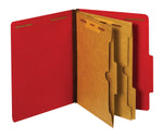 Pendaflex Classification Folder, 2-Dividers, 2 1/2" Expansion, Letter Size, Bright Red, 10/Box (24082P)