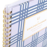 2025-2026 AT-A-GLANCE Simplified by Emily 8.5" x 11" Academic Weekly & Monthly Planner, Poly Cover, Lilac Plaid (EL39-901A-26)