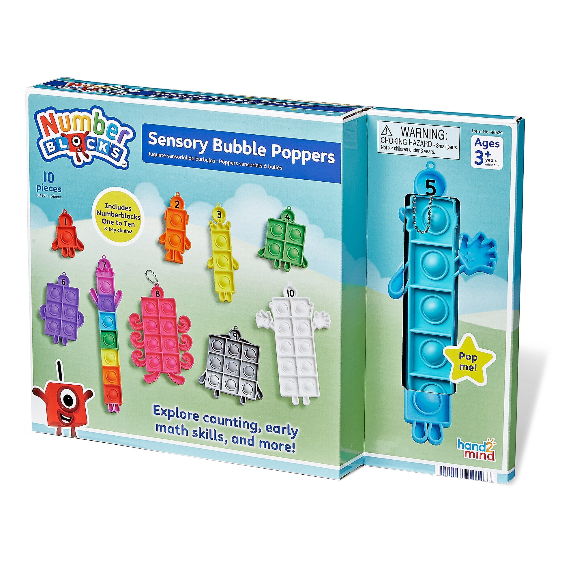 hand2mind Numberblocks Sensory Bubble Poppers (96929)