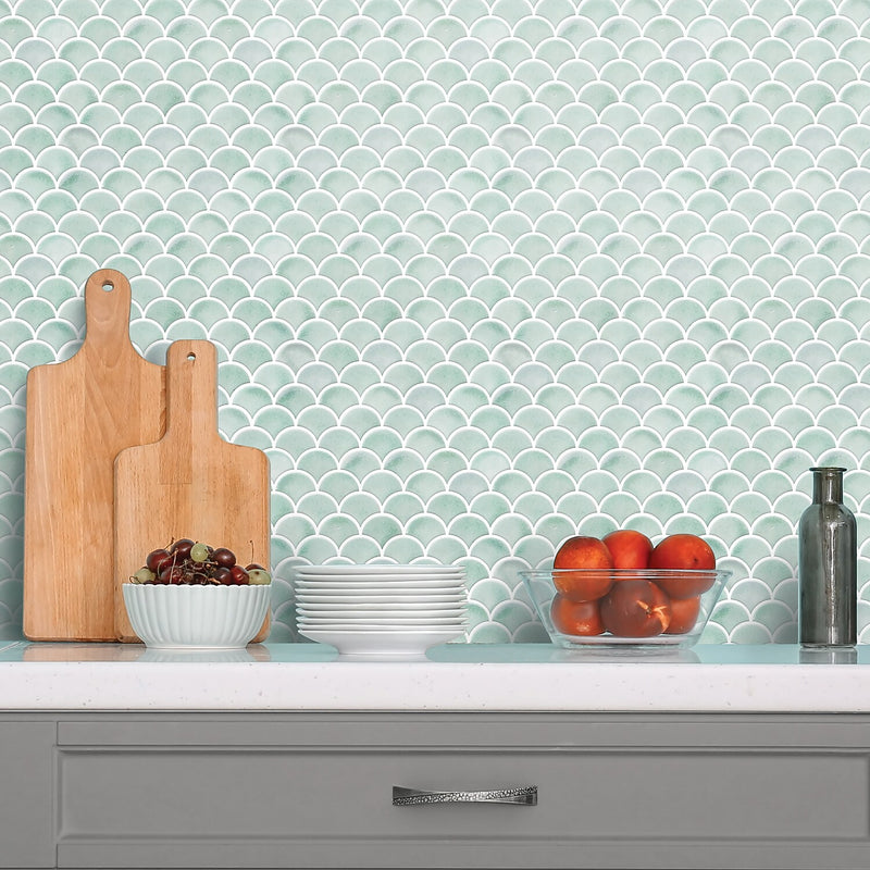 York Wallcoverings Scallop Peel and Stick StickTiles (TIL4571FLT)