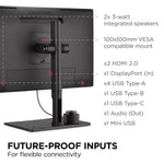 ViewSonic ColorPro 27" 4K Ultra HD 60 Hz LED Monitor, Black (VP2786-4K)