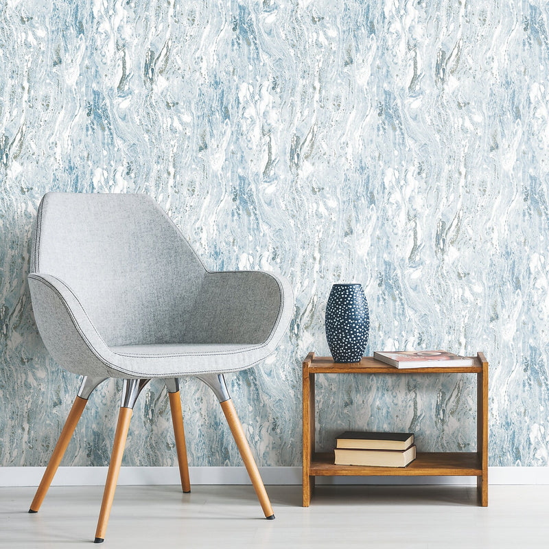 York Wallcoverings Marble Seas Peel and Stick Wallpaper (RMK11279WP)