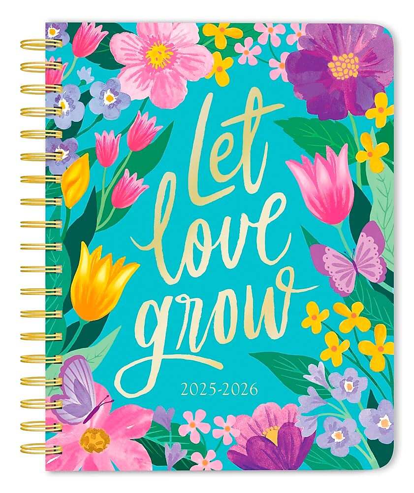 2025-2026 Plato Bonnie Marcus 6" x 7.75" Academic Year Weekly Planner, Multicolored (9798330700080)
