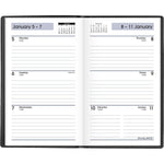2026 AT-A-GLANCE DayMinder 3.5" x 6" Weekly Planner, Poly Cover, Black (SK48-00-26)
