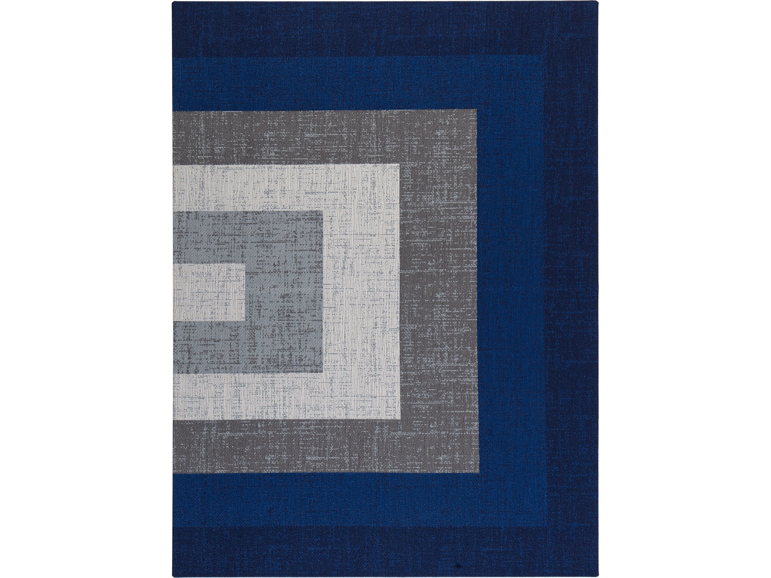 Anji Mountain Rug'd Ponca Carpet & Hard Floor Chair Mat, 36" x 48", Blue/Gray Polyester (AMB9039)