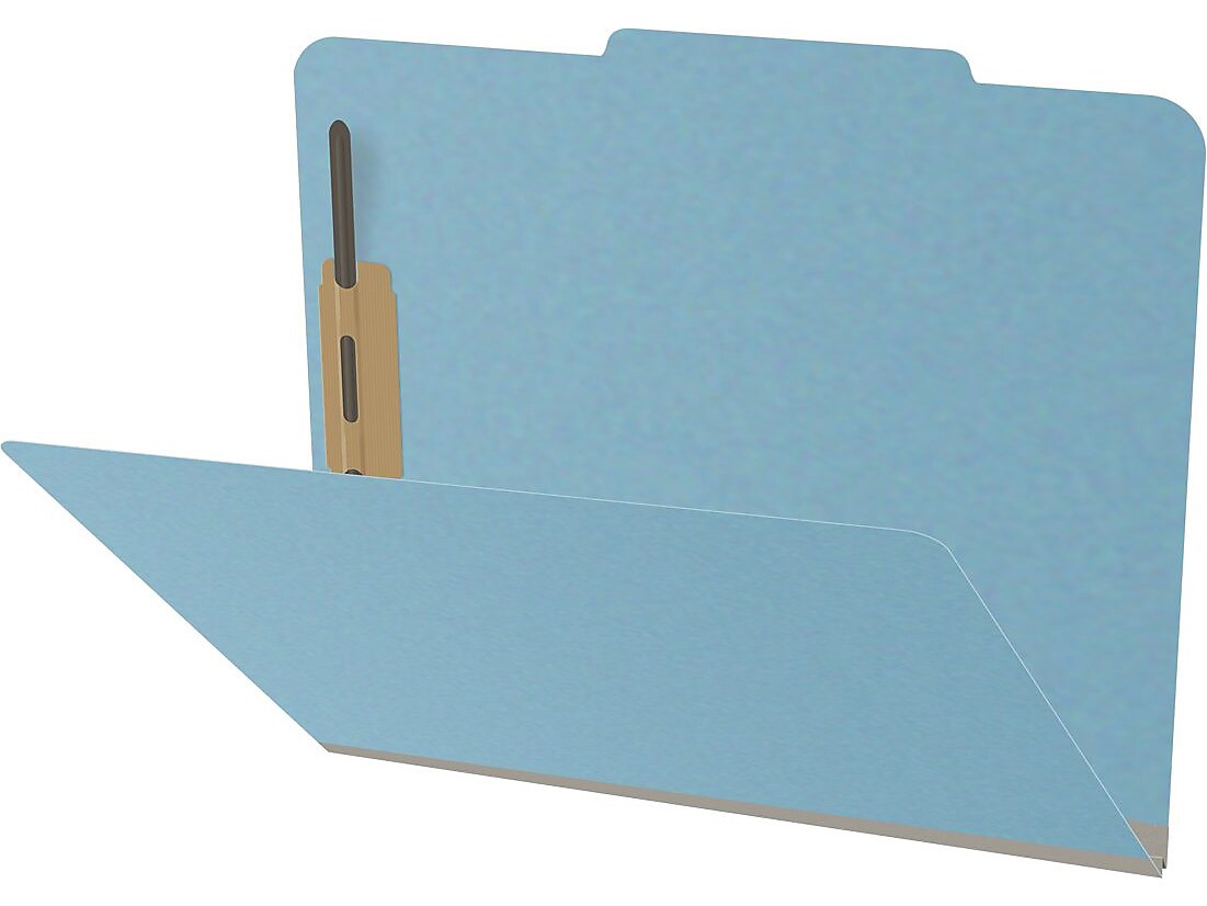 Medical Arts Press Pressboard Classification Folder, 2" Expansion, Letter Size, Blue, 25/Box (DV-T42-02-3BLU)