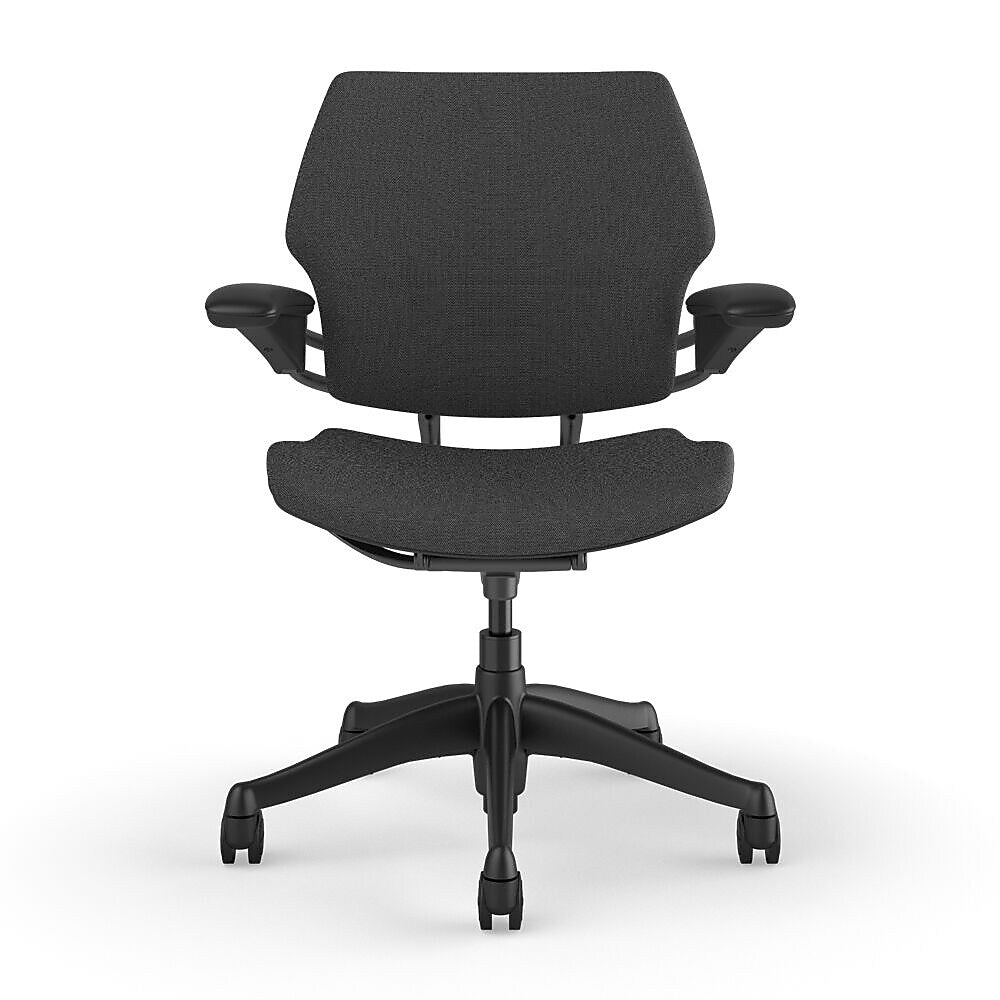 Humanscale Freedom Ergonomic Fabric Swivel Task Chair, Gray (F111GFT12XFSHNSC)