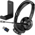Delton 30X Wireless Noise Canceling Bluetooth Stereo Headset with Auto-Pair USB Dongle and Headset Hook (DBTHEAD30XBTDLHSAS1)
