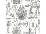 RoomMates Star Wars Blueprint Contemporary Wallpaper, Movies & TV (RMK11036WP)