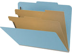 Medical Arts Press Pressboard Classification Folder, 2 Dividers, 2" Expansion, Letter Size, Blue, 10/Box (DV-T42-26-3BLU)