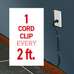 Command Small Cord & Light Clips, Transparent, 22/Pack (17017CLR-10ES)