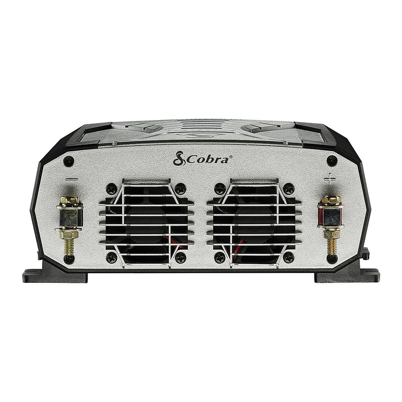 Cobra PRO 1500W Professional-Grade Power Inverter with 2 USB Ports, 4-Outlets, Black & Gray (CPI1500W)