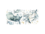 RoomMates Watercolor Winter Deer Contemporary Wall Decal Set, Animals (RMK3928GM)
