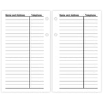 2026 AT-A-GLANCE Financial 6" x 3.5" Personal Organizer Refill Pages, White/Black (S170-50-26)